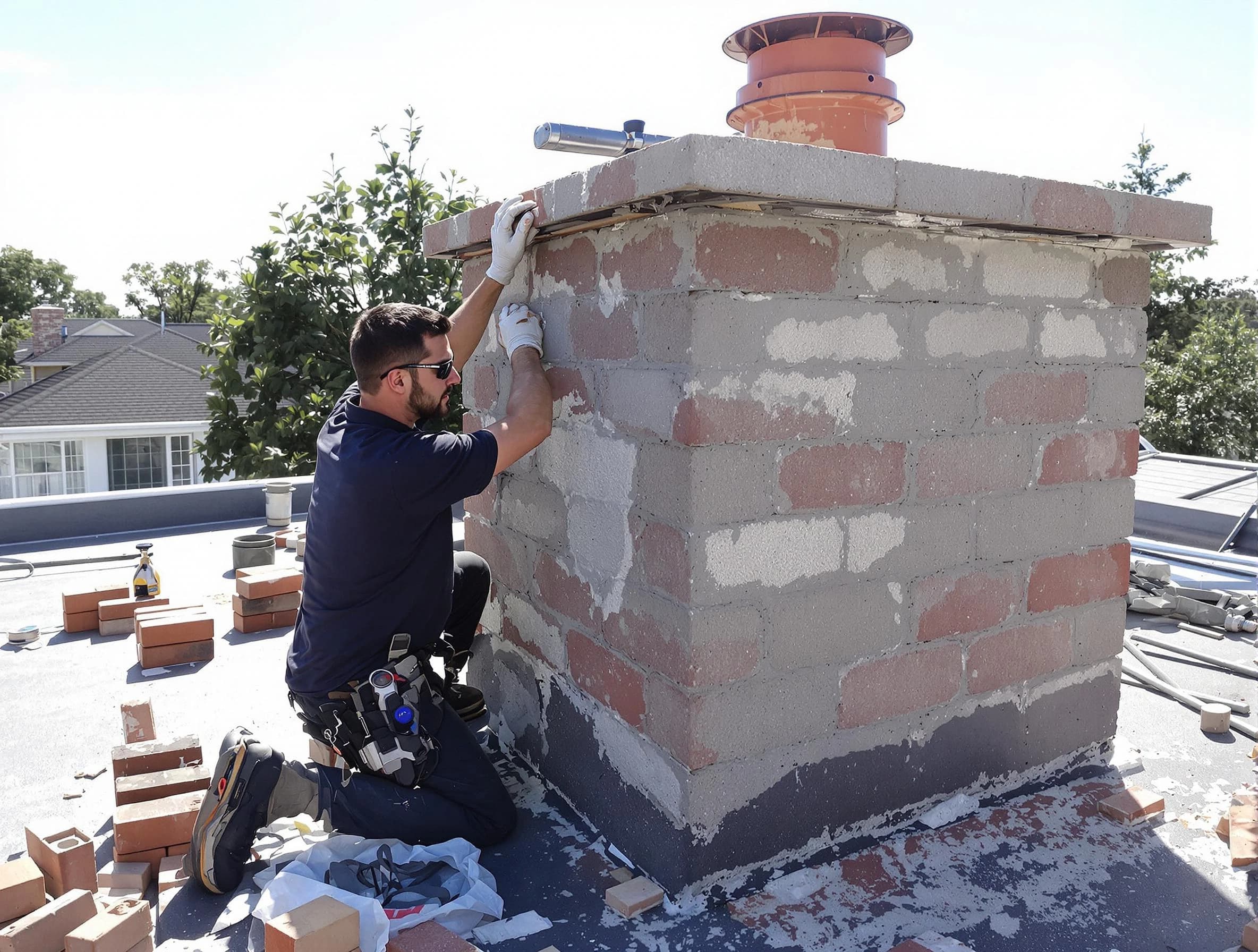 Advanced chimney repair process by Greensburg Chimney Sweep in Greensburg, PA