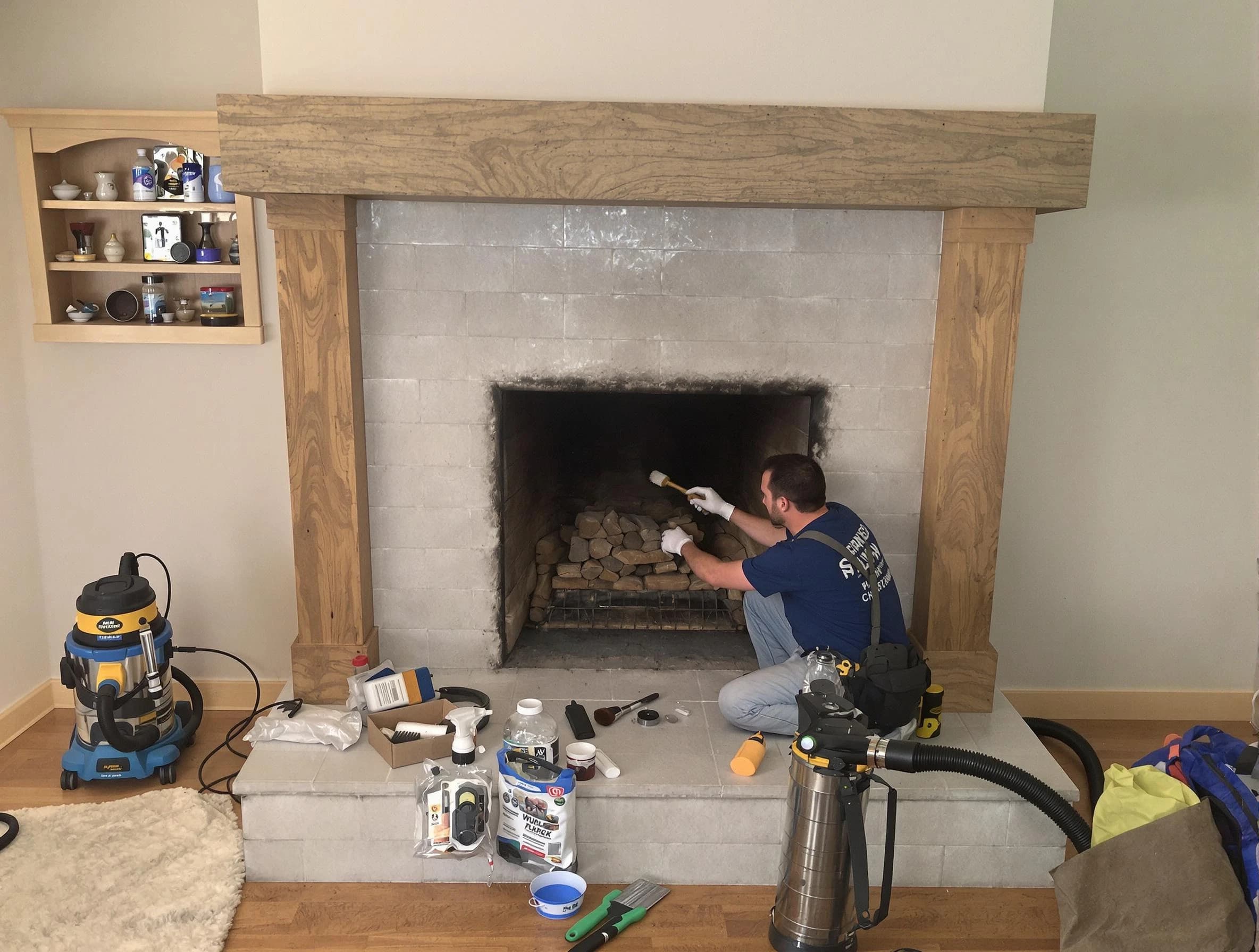 Detailed creosote removal process by Greensburg Chimney Sweep in Greensburg, PA