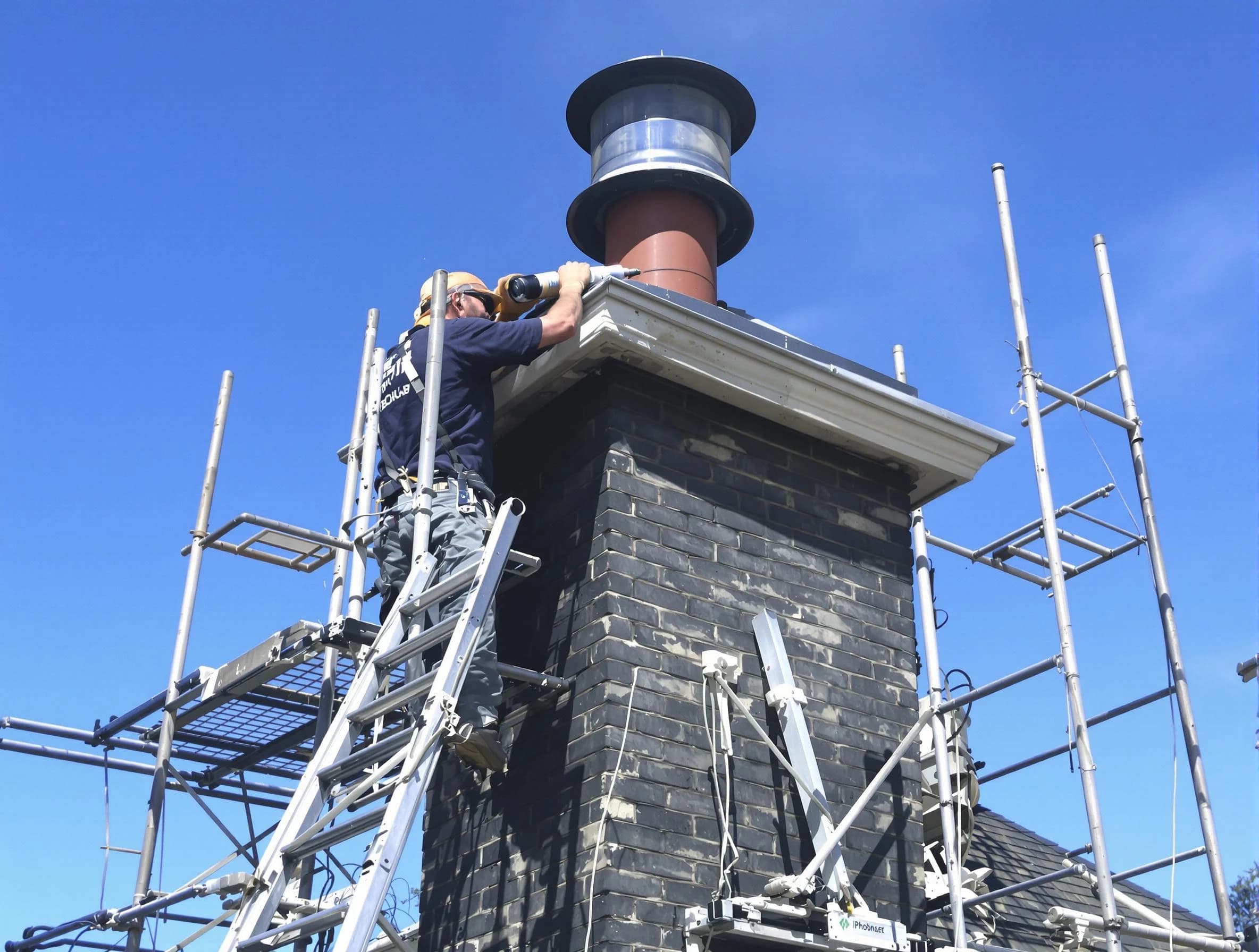 Sturdy chimney crown finished by Greensburg Chimney Sweep in Greensburg, PA