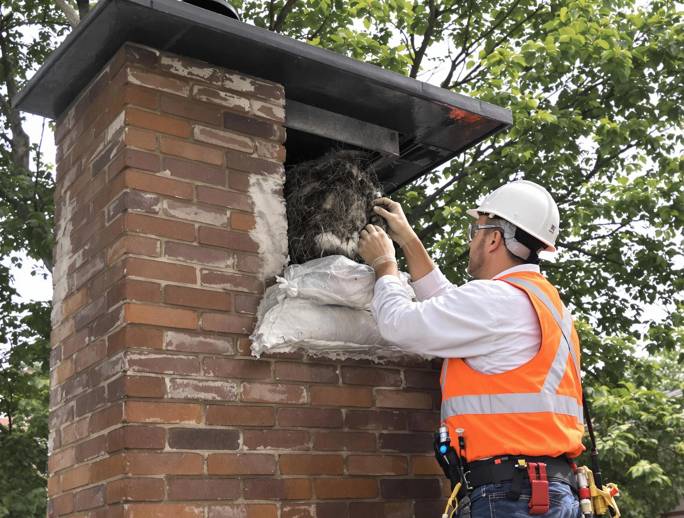 Humane removal of debris and animals by Greensburg Chimney Sweep in Greensburg, PA