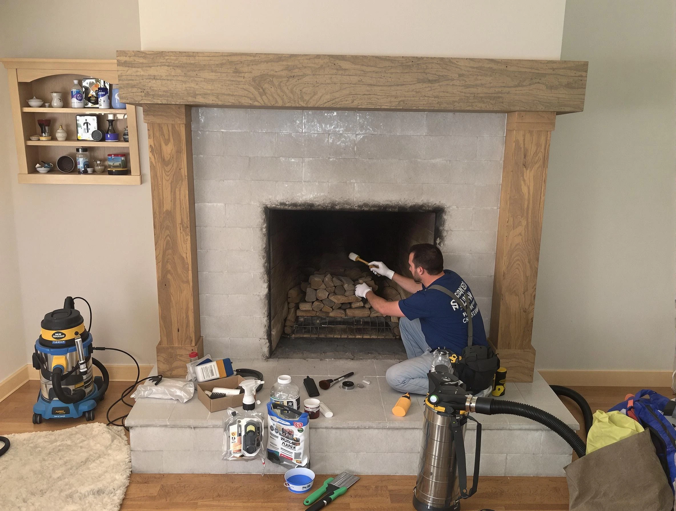 Detailed creosote removal process by Greensburg Chimney Sweep in Greensburg, PA